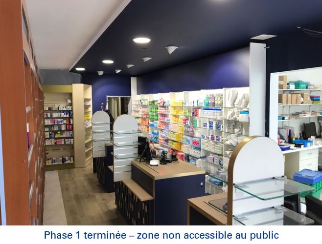 travaux tous corps d'état pharmacie ouverte JBCC 