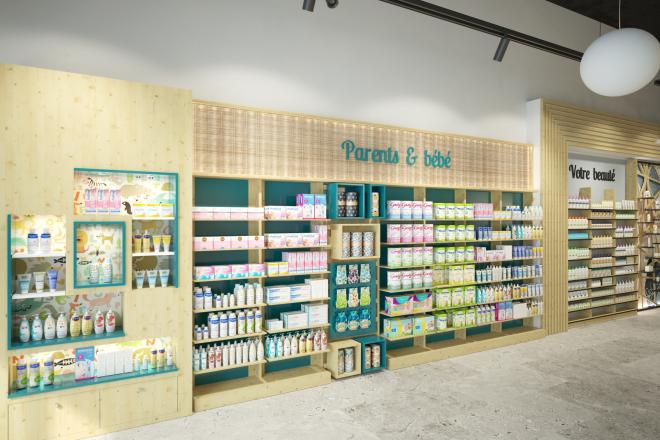 agencement pharmacie mobilier éco responsable