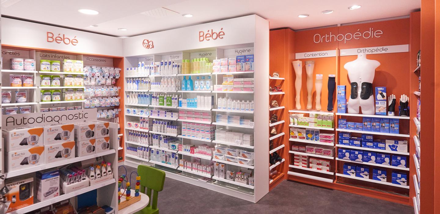 agencement pharmacie orthopédie