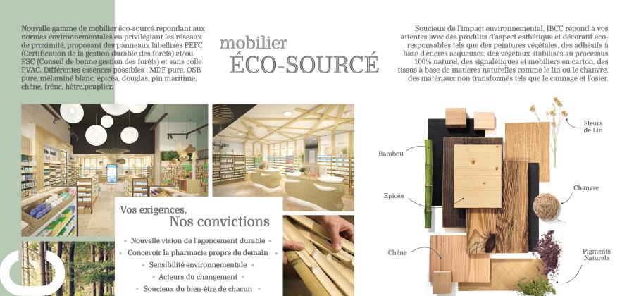 création agencement durable pharmacie gamme éco responsable mobilier éco-sourcé
