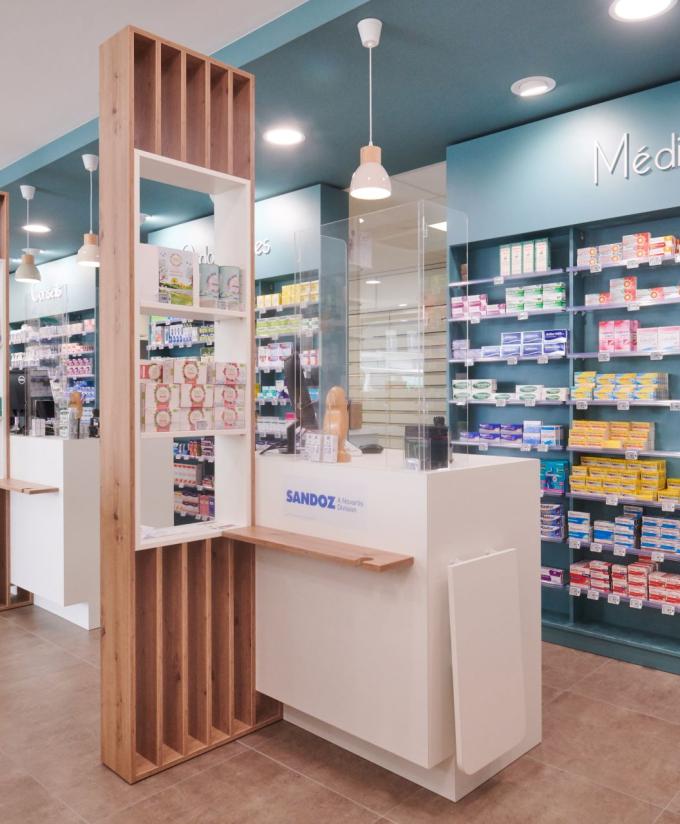création mobilier transfert réagencement agencement aménagement relooking bois métal espace enfant maman bébé beauté nature soins bio espaces confidentiels cabine essayage vaccination pharmacie officine surface de vente espace d'attente back office orthopédie comptoir linéaires décoration travaux jbcc agenceur jbcc agencement